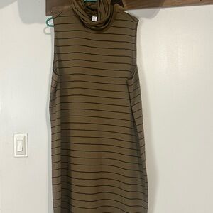 Sleeveless Turtleneck Dress
